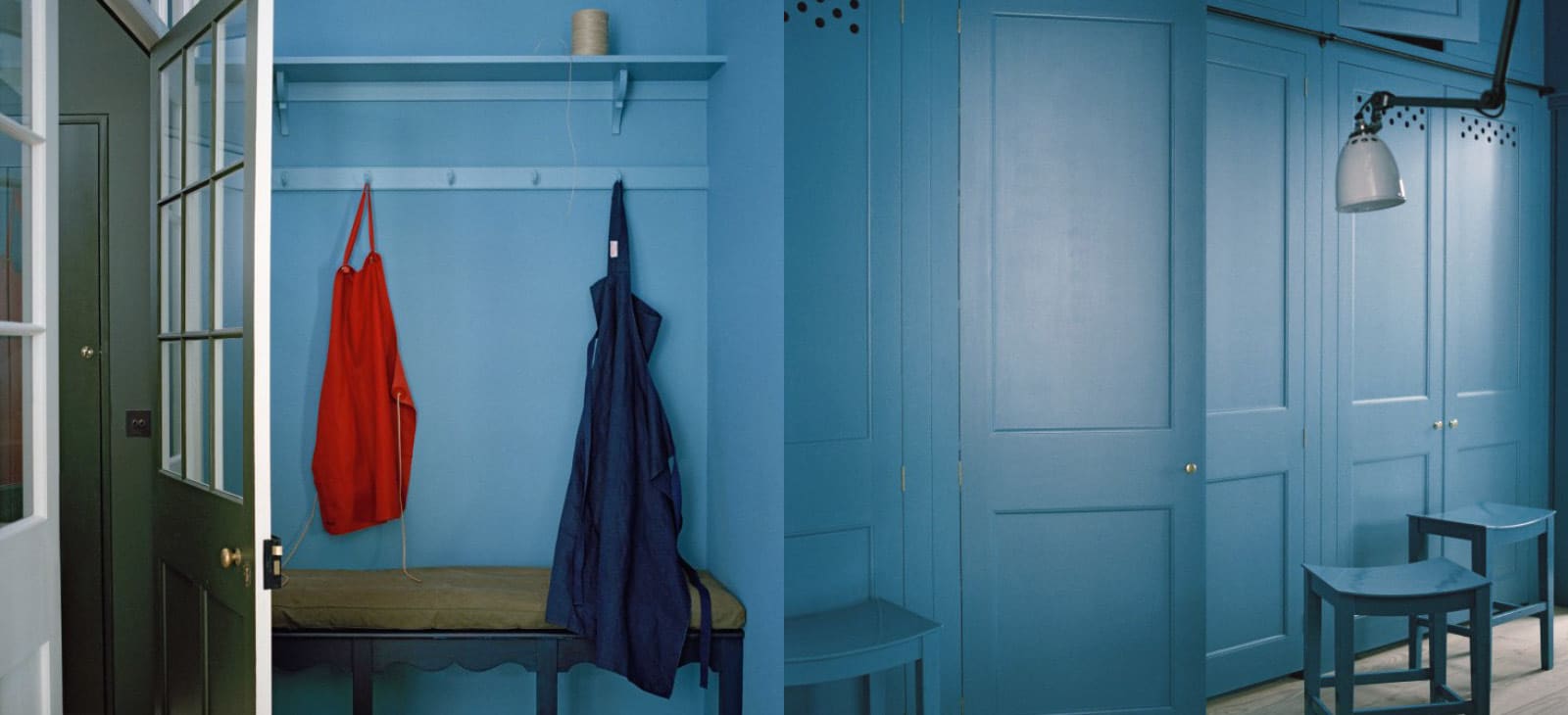 Bespoke Plain English Blue Interior Storage