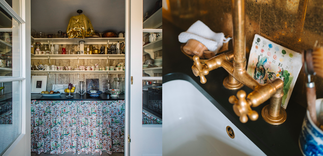  West Sussex Manor House kitchen and pantry by Plain English, designed with Harriet Anstruther