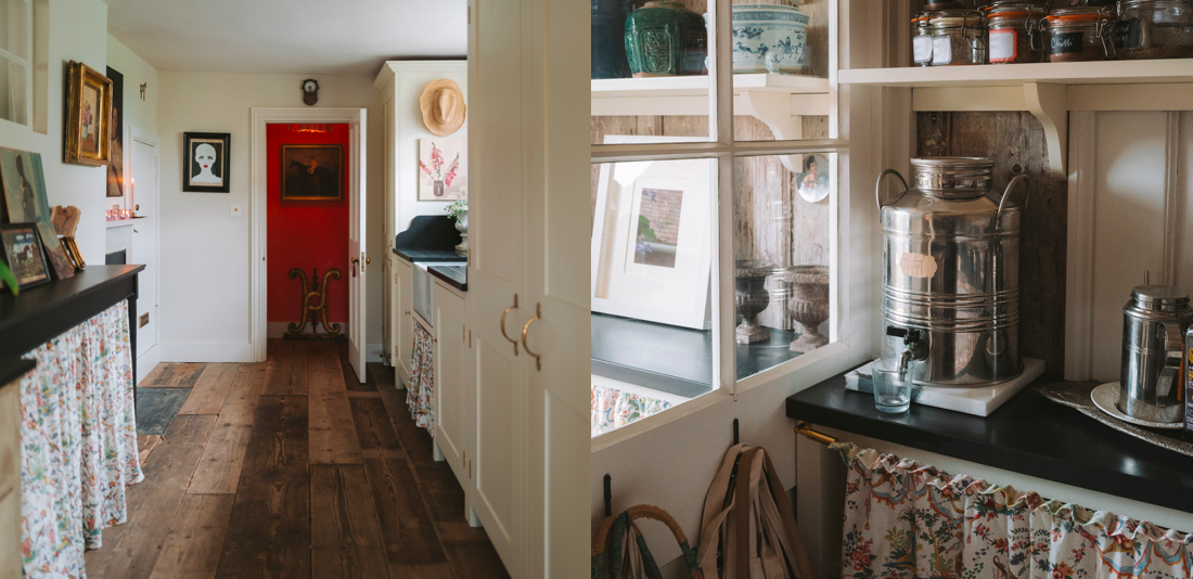  West Sussex Manor House kitchen and pantry by Plain English, designed with Harriet Anstruther